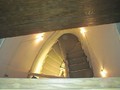 This stair was a finished concrete with central curved winders
