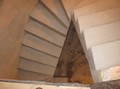 lower section of the stairs, tapered and winder treads