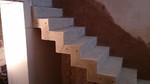 Built in a re-furbished house in Brighton, off white, finished concrete stair
