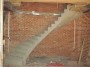 helical concrete stairs, basement to ground