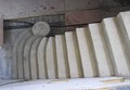 bespoke concrete stair with tapered treads