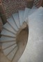 Beautiful free standing stair with concrete landing