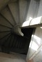 Spiral stair with 100 mm internal radius, with central balustrade pole 