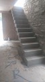 Sawn tooth concrete stairs 1m wide