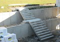 External concrete stairs 1200mm wide