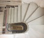 A half helical/straight concrete stairs 1m wide