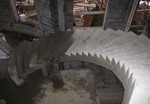 Huge helical concrete staircase