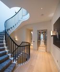 Helical stairs with metal balustrade