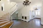 helical stairs with metal balustrades