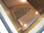 A bespoke concrete stairs with winders