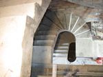 Helical concrete stairs