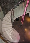resin finished concrete stairs