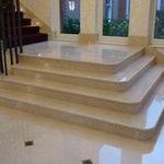 Marble finished treads and risers