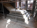 In situ concrete steps