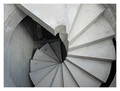 A spiral concrete staircase, 1m wide